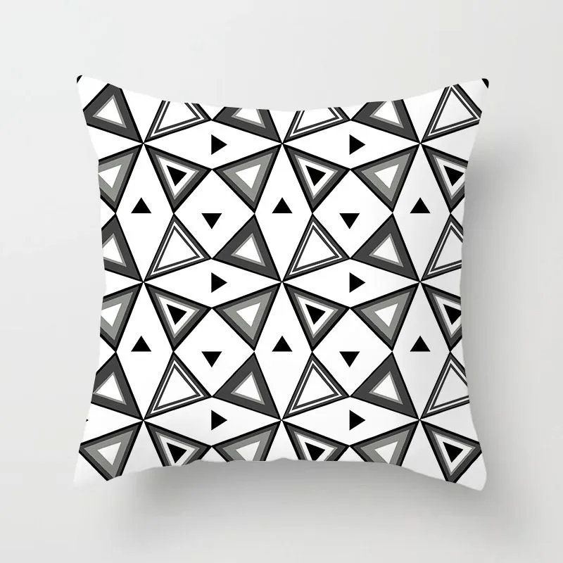 (Buy 1 Get 1) Simple Style Geometry Print Sofa Car Supply Cushion Cover Without Insert