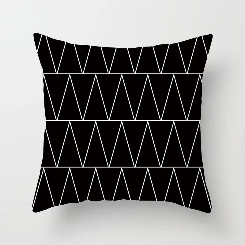 (Buy 1 Get 1) Simple Style Geometry Print Sofa Car Supply Cushion Cover Without Insert