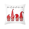 (Buy 1 Get 2) Cartoon Santa Claus Print Letter Pillowcase