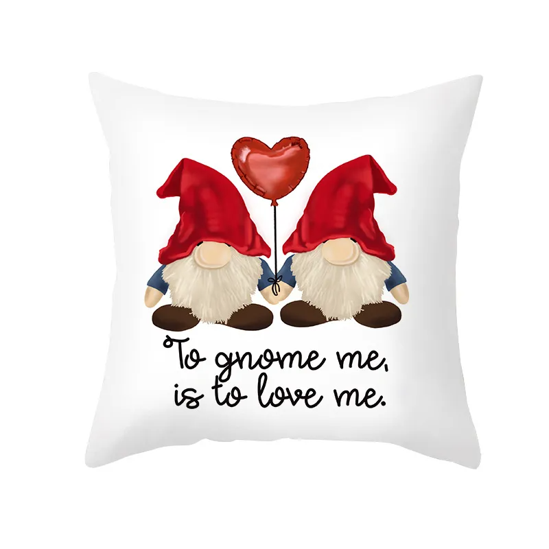 (Buy 1 Get 2) Cartoon Santa Claus Print Letter Pillowcase