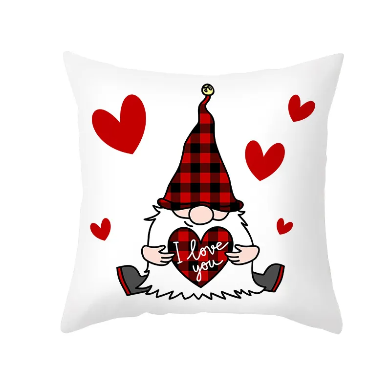 (Buy 1 Get 2) Cartoon Santa Claus Print Letter Pillowcase