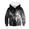 Kids Glowing Wolf Printed Sweatshirt