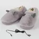 Usb Foot Warmers Adjustable Temperature Heated Feet Warmer Removable And Washable Electric Heating Plush Cute Slippers