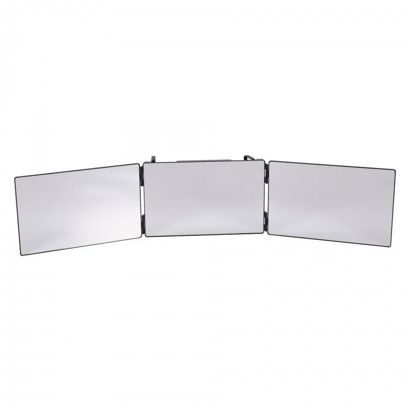 Household Retractable Adjustable Hanging Wall-Mounted Folding Three-Sided Mirror