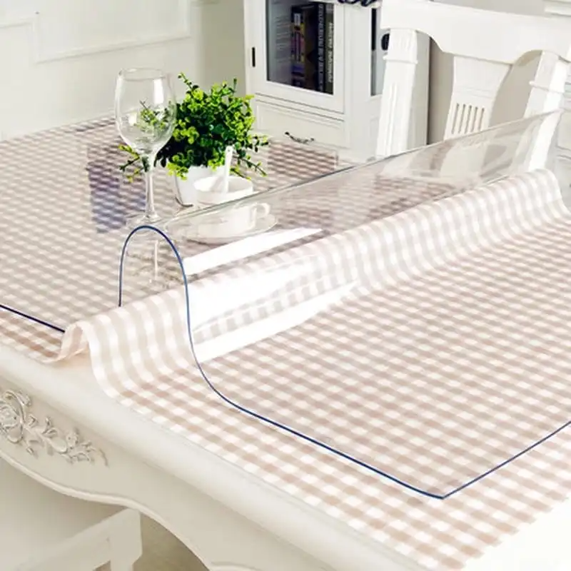 80*120cm/80*130cm Waterproof Transparent Table Cloth