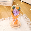 Valentine'S Day Eternal Flower Luminous Led Light Rose Flower Glass Cover Gift