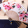(Buy 1 Get 1) Ethnic Style Flower Type Erqing Fan Bone Cotton Cloth Folding Fan