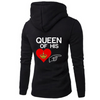 Fashion Casual Long Sleeve Round Neck Letter Love Print Couple Hoodie