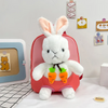 Children Kids Baby Fashion Boys Girls Cartoon Rabbit Doll Plushtoy Backpack School Bag