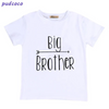 Children Kids Toddlers Fashion Boys Basic Casual Short Sleeve Brother Letter Print T-Shirt Bodysuit