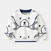 Kids Toddler Boys Fashion Autumn Bear Pattern Round Neck Hoodies