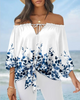 Women Elegant Bohemian Sexy Fashion Floral Print Off-The-Shoulder Top