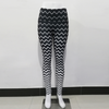 Gradient Color Ripple Print Sports Leggings