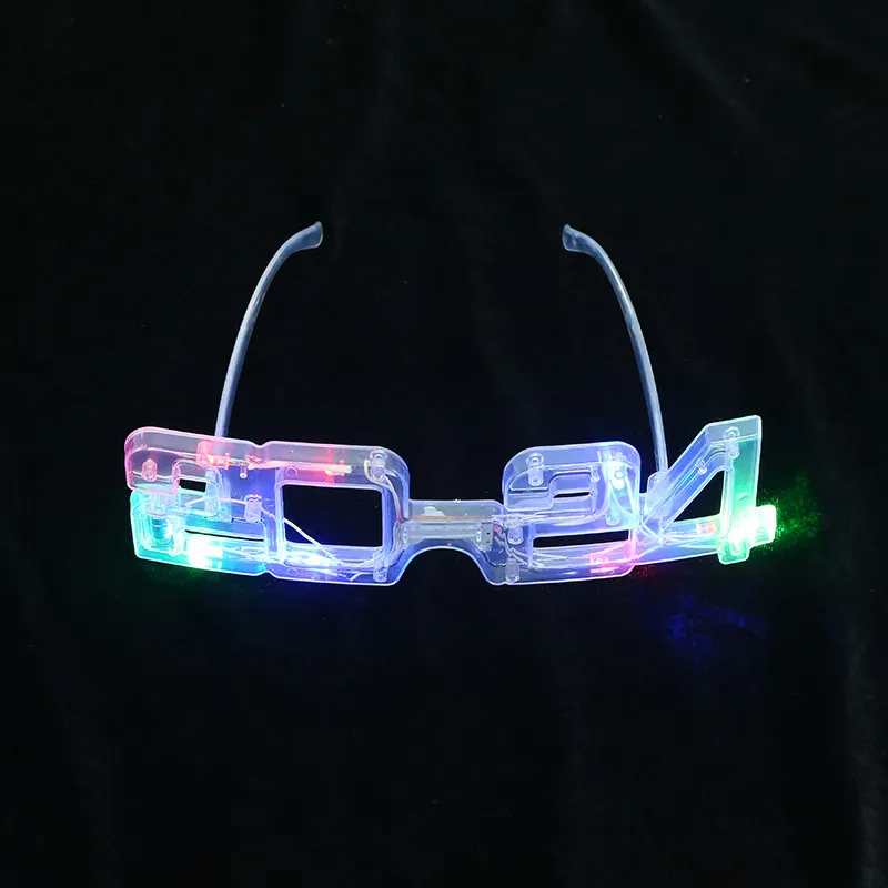 (Buy 1 Get 2) Cartoon Creative New Year Party 2024 LED Luminous Sunglasses