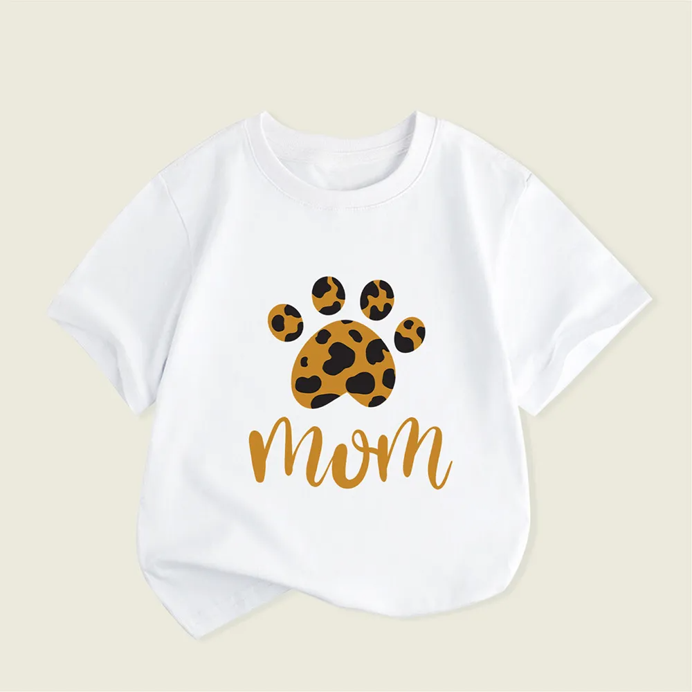 (Buy 1 Get 1) Children Kids Baby Fashion Girls Casual Basic Leopard Print Short Sleeve T-Shirt