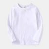 ( Buy 1 Get 1 ) Children Kids Toddlers Girls Boys Solid Color Casual Round Neck Long-Sleeved T-Shirt