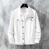 Men'S Simple Cotton Jacket Casual Workwear Denim Jacket