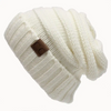 (Buy 1 Get 1) Fashion Letter Label Solid Color Knitted Hat