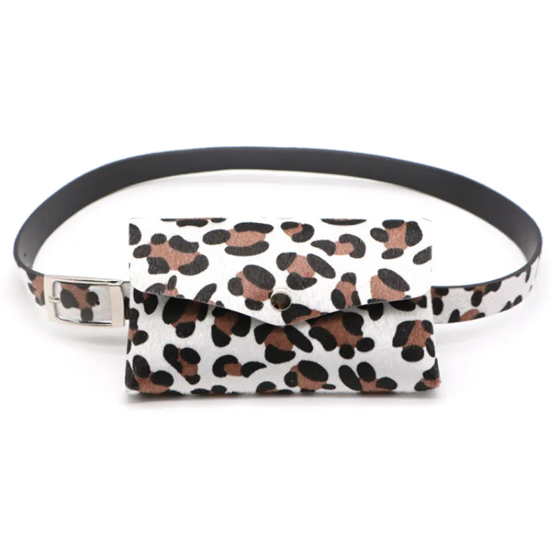 Women Leopard Pattern Waist Pack Coin Purse Belts