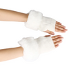 (Buy 1 Get 2) Women Fashion Plush Thickened Warm Knitted Half-Finger Gloves