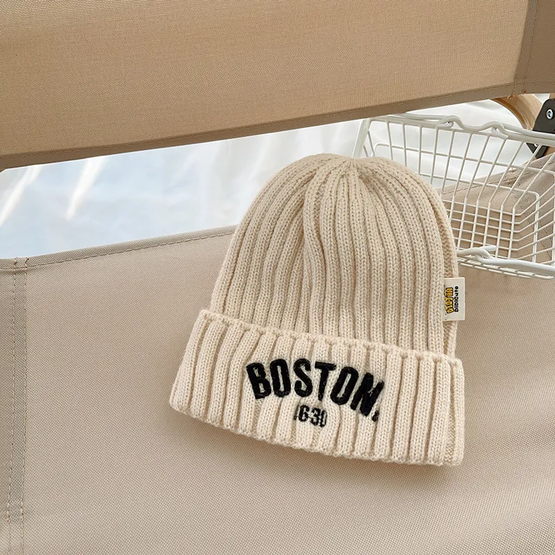 (Buy 1 Get 1) Kids Unisex Fashion Casual Versatile Letter Embroidery Knitwear Hat