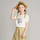 Children Kids Baby Fashion Girls Short Sleeve Flower Letter Print T-Shirt