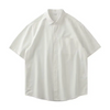 Men Casual Basic Solid Color Short Sleeve Lapel Shirt