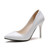 Women Fashion Plus Size Sexy Point-Toe Patent Leather Stiletto Heel Pumps