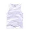 Kids Basic Round Neck Sleeveless Solid Color Casual Vest T-Shirt