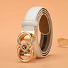 Women'S Fashion Casual Rhinestone Alloy Automatic Buckle Belt