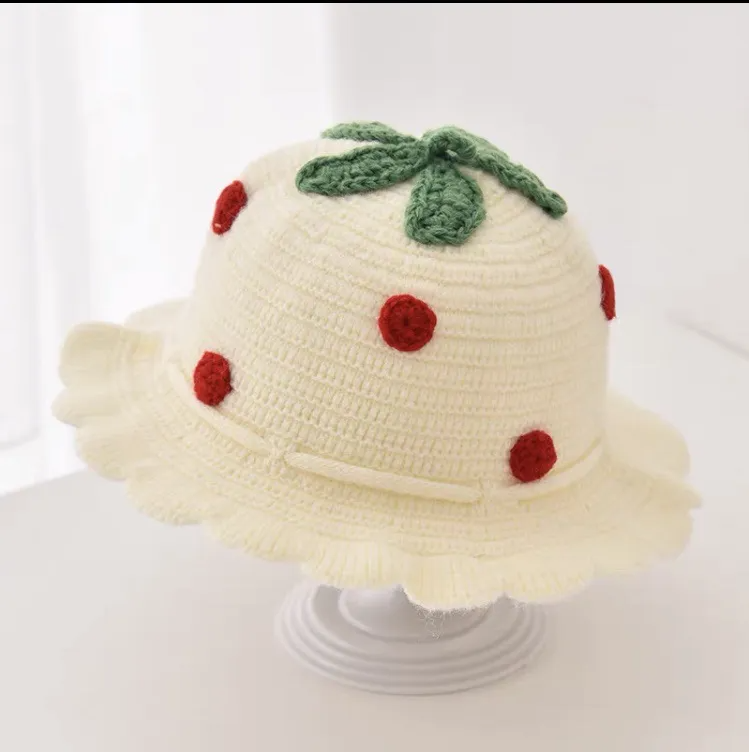 (Buy 1 Get 1) Kids Casual Cute Polka Dot Knitwear Fisherman Hat