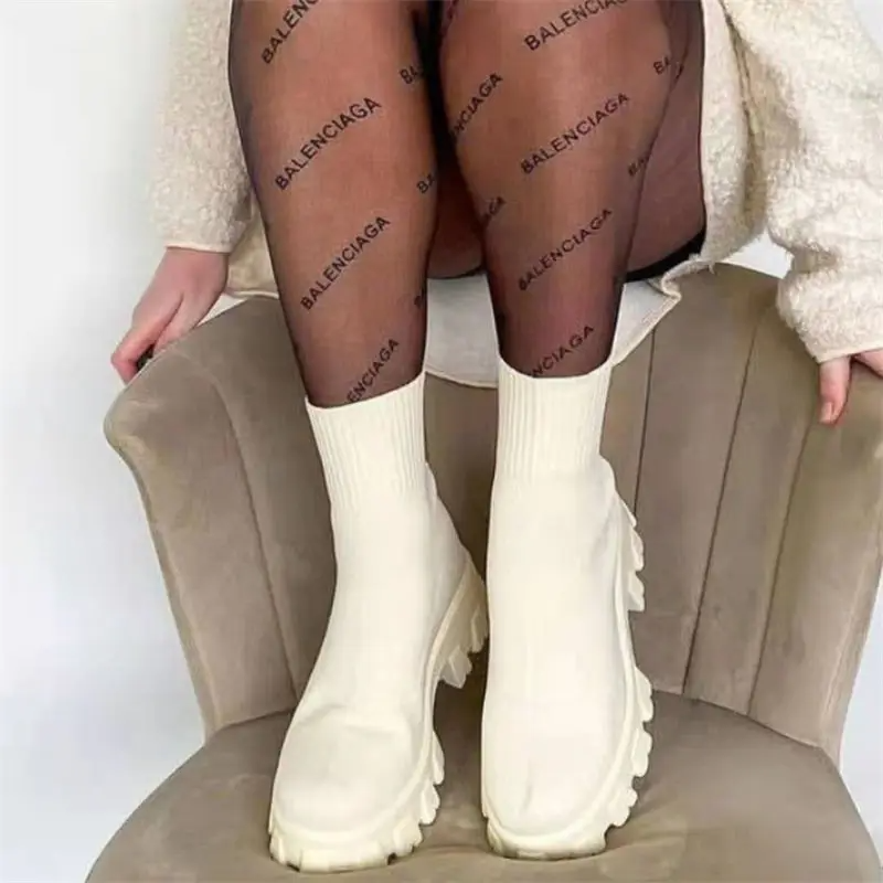 Women Fashion Elastic Round-Toe Short Boots