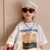 Children Kids Baby Fashion Boys Girls Short Sleeve Print T-Shirt