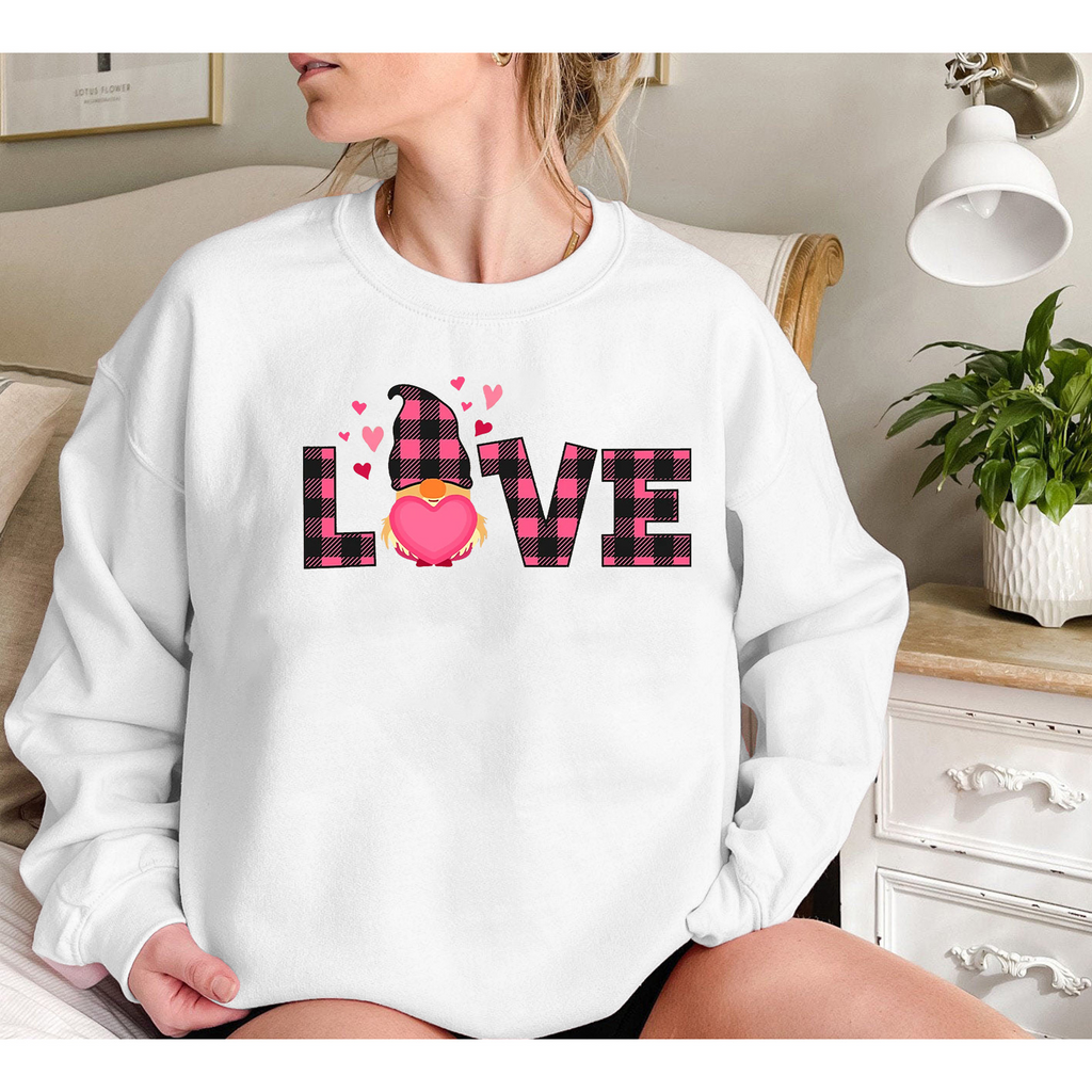 Valentine'S Day Fashion Women'S Casual Long Sleeve Round Neck Letter Print Sweatshirt