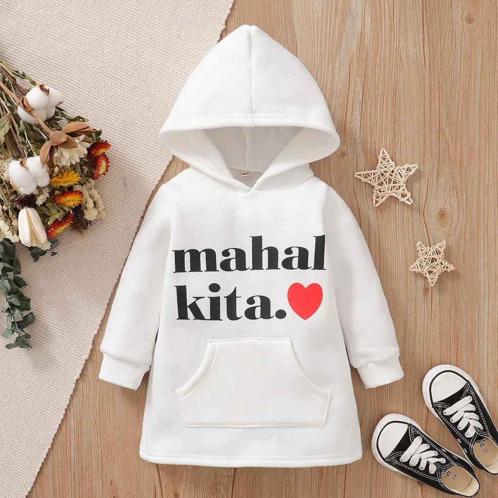 Kids Toddler Girls Boys Spring Autumn Fashion Casual Solid Color Letter Round Neck Long Sleeve Hoodies