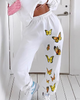 Women'S Fashion Casual Butterfly Printing Sweatpants