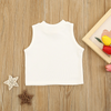 Children Kids Baby Fashion Girls Solid Color Sleeveless Vest