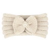 Kids Cute Bowknot Bunny Ears Wool Warm Headband