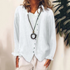 Fashion Women Loose Solid Color Elegant Casual Long Sleeve Blouses