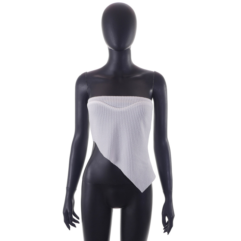 Women'S Fashion Irregular Hem Tube Top