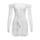 Women Fashion Ruffled Lace Bodycon Dress