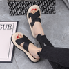 ( 2 pairs )Women Fashion Simple Round Toe Thick-Soled Slippers