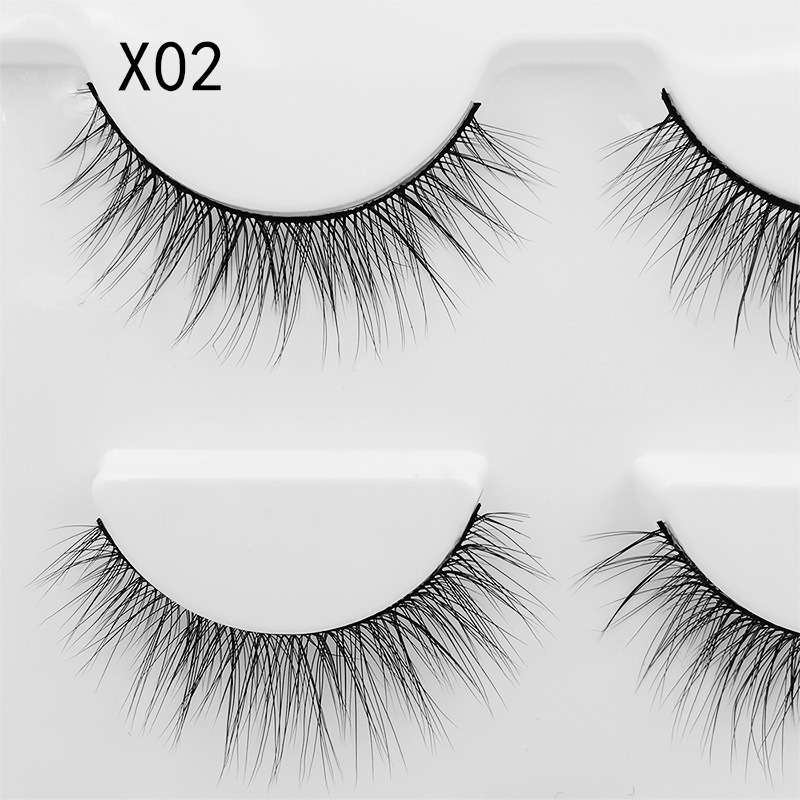 3pairs/Set Women 3D Multilayer Mink Hair Eyelashes