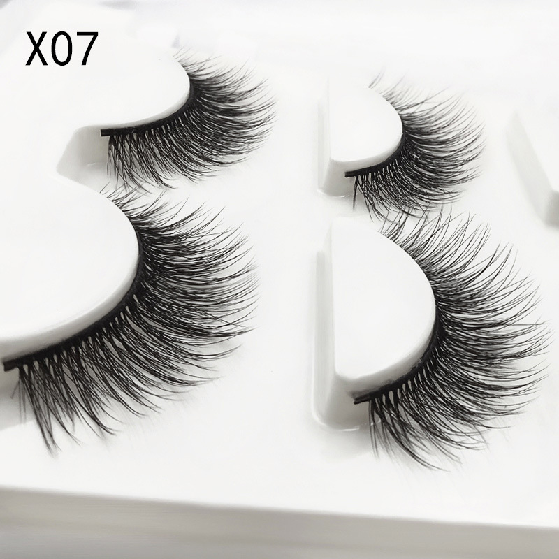 3pairs/Set Women 3D Multilayer Mink Hair Eyelashes