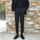 Men'S Casual Straight Slim Slim Solid Color Sleepy Pants