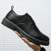 Men Fashion Low Top Breathable Pu Boots