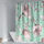 (Buy 1 Get 1) Nordic Retro Floral Complex Series Toilet Partition Curtain Digital Printing Shower Curtain