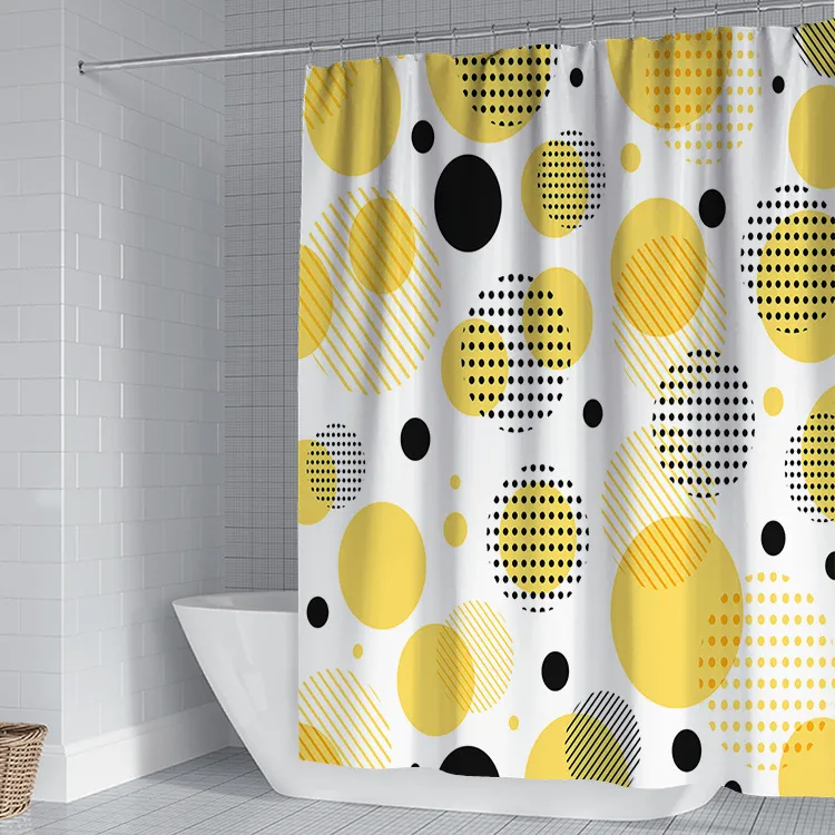 (Buy 1 Get 1) Tiny Flower Series 3D Digital Printing Home Polyester Cloth Shower Curtain