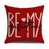 (Buy 1 Get 1) Valentine'S Day Pillow Case Red Love Heart Pillow Couple Combination Home Pillow Holiday Decoration Pillow Cushion Cover