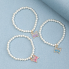 (Buy 1 Get 1) Children Kids Baby Fashion Girls Pearl Butterfly Bracelet Set